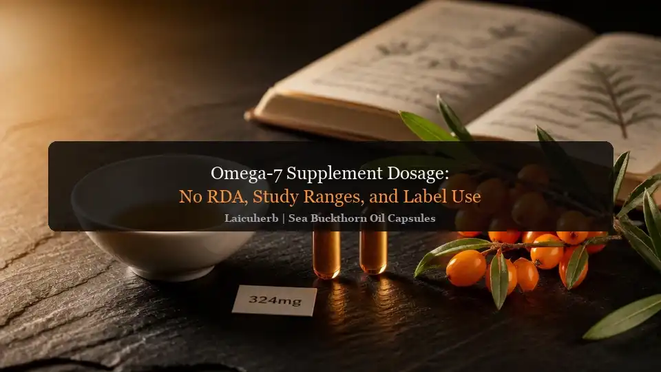 Omega-7 Supplement Dosage: No RDA, Study Ranges, and Label Use